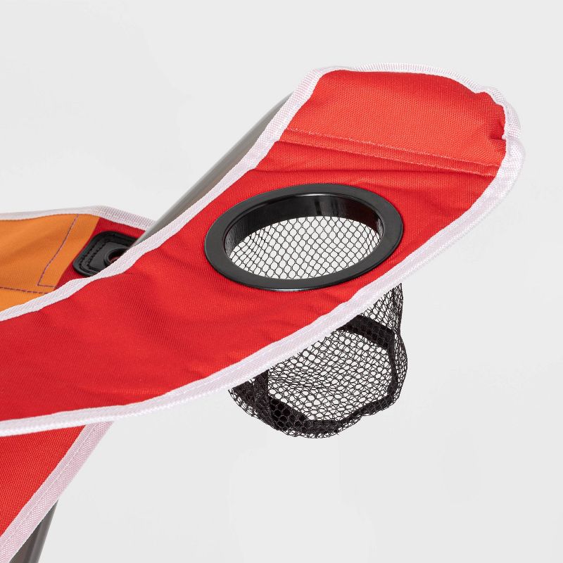 Mac Sports Heavy Duty Collapsible Folding All Terrain Beach Wagon, Red and Grey