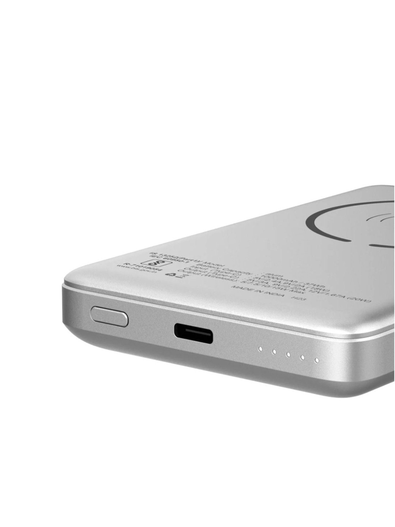 Stuffcool Alum 10000mAh Magnetic Wireless Powerbank (Silver)