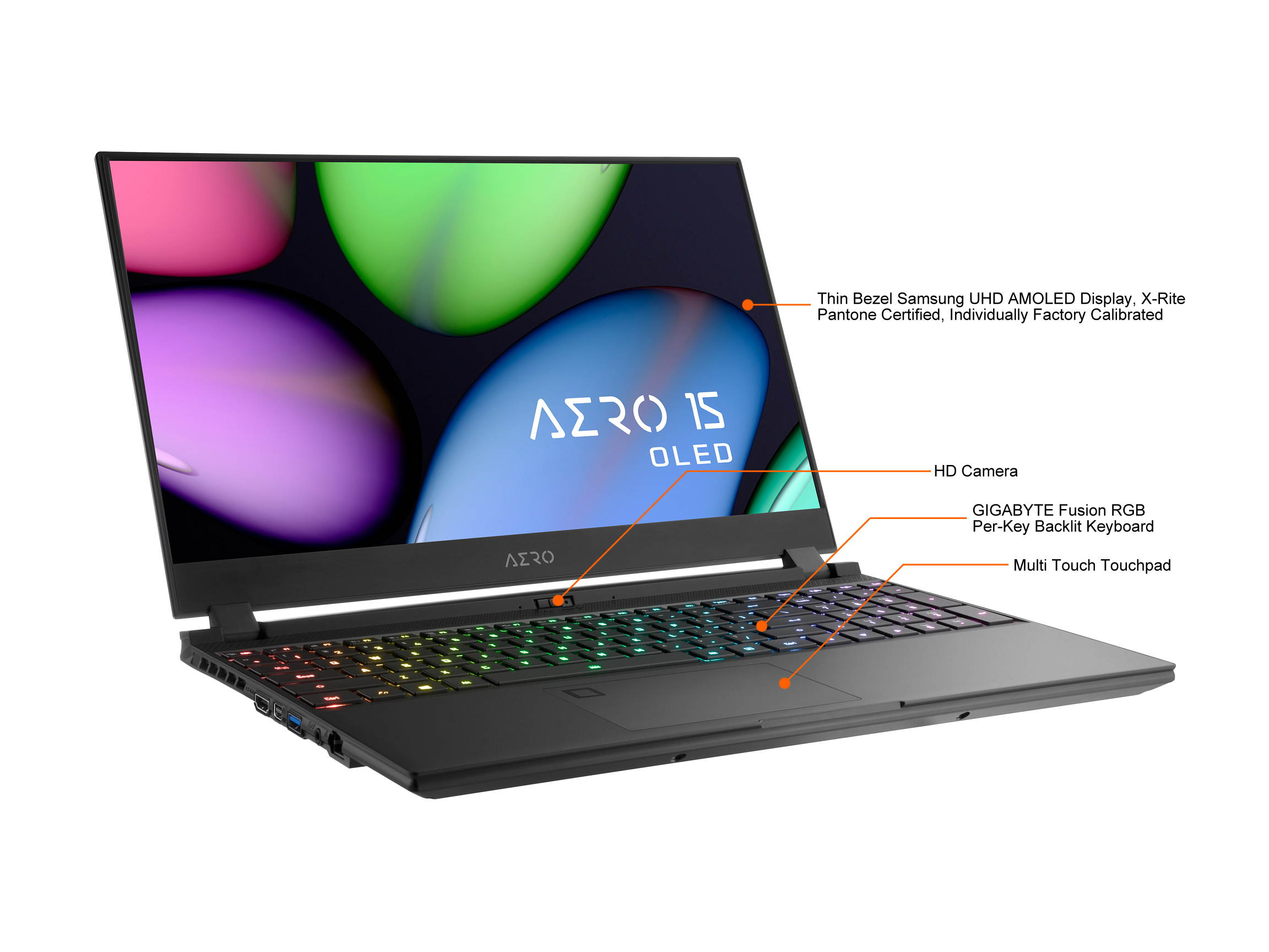 GIGABYTE AERO 15 OLED YB-9US5430SP Gaming Laptop Intel Core i9-10980HK 2.40 GHz 15.6" 4K/UHD Windows 10 Pro 64-bit