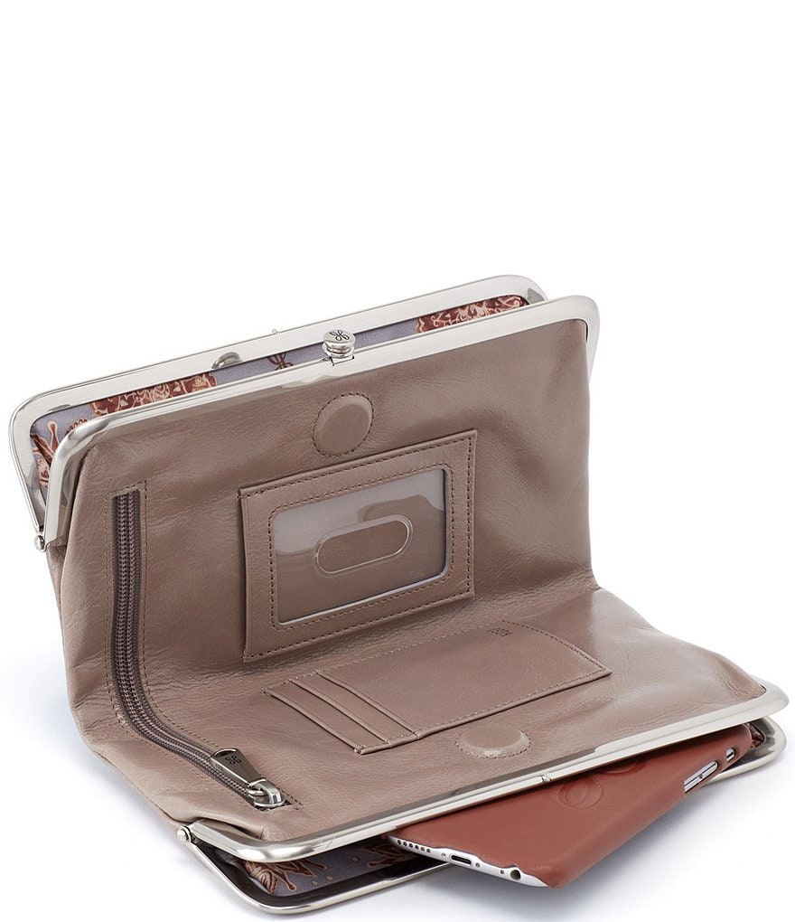 HOBO Original Leather Lauren Double-Frame Clutch Wallet