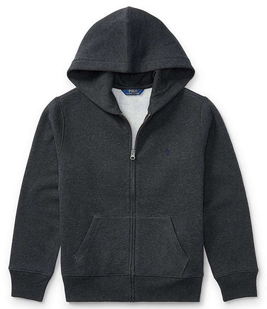 Guess Big Boys 8-16 Long-Sleeve Guess Logo Color-Block Fleece Pull-Over Hoodie
