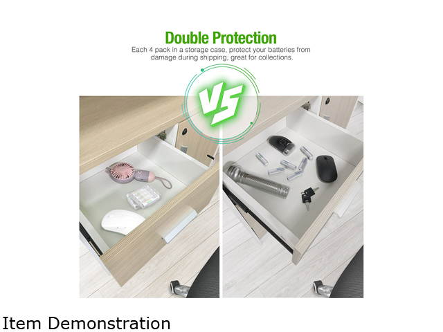 EBL 16 Pack 2300mAh AA Ni-MH Rechargeable Batteries, Battery Case Included