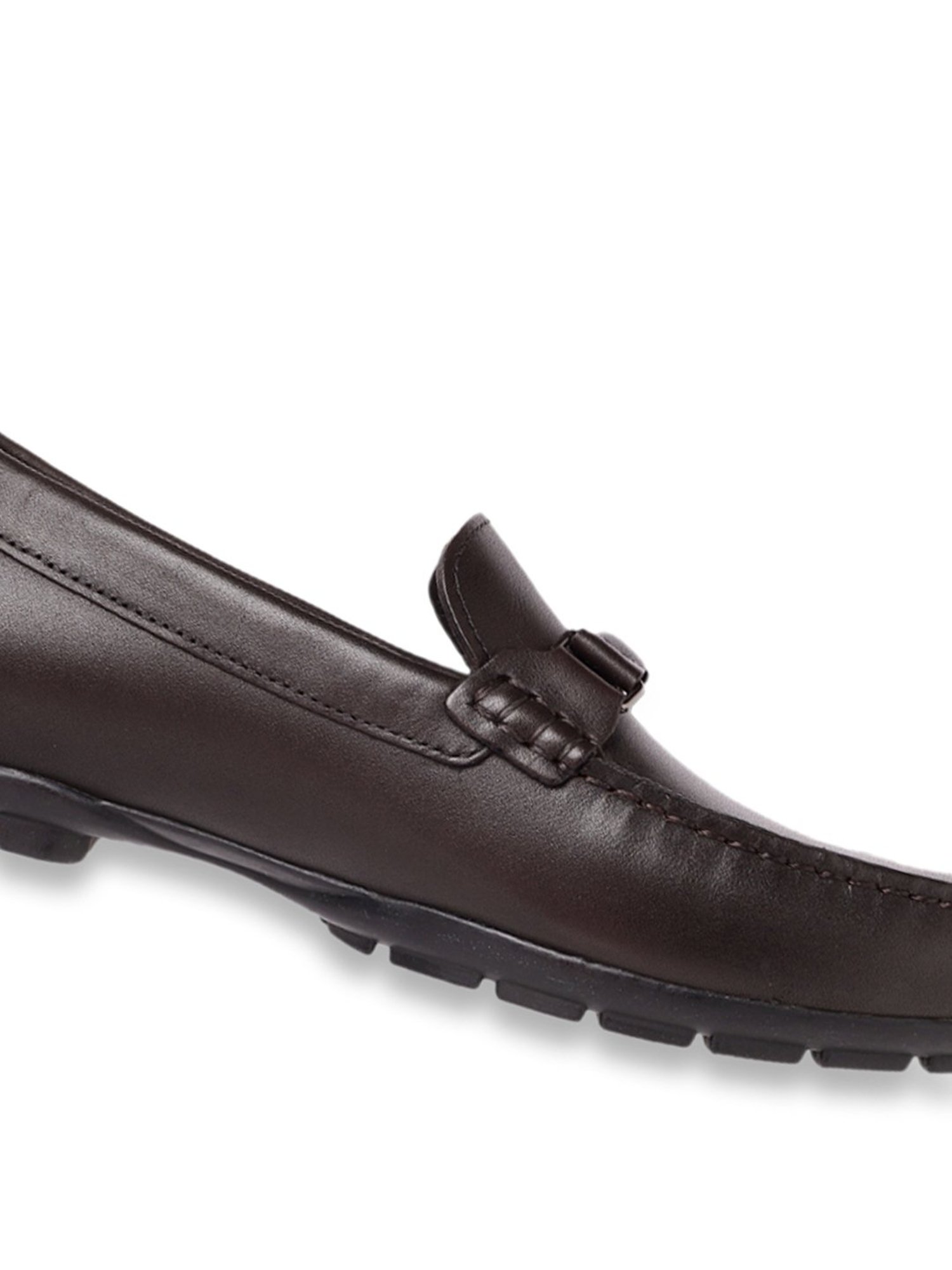 Geox Men's U Moner W 2FIT Coffee Leather Casual Loafers