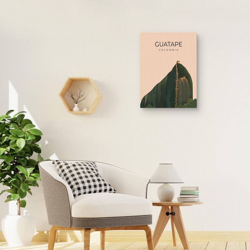 18" x 24" Guatape Columbia by Omar Escalante Canvas Art Print - Masterpiece Art Gallery