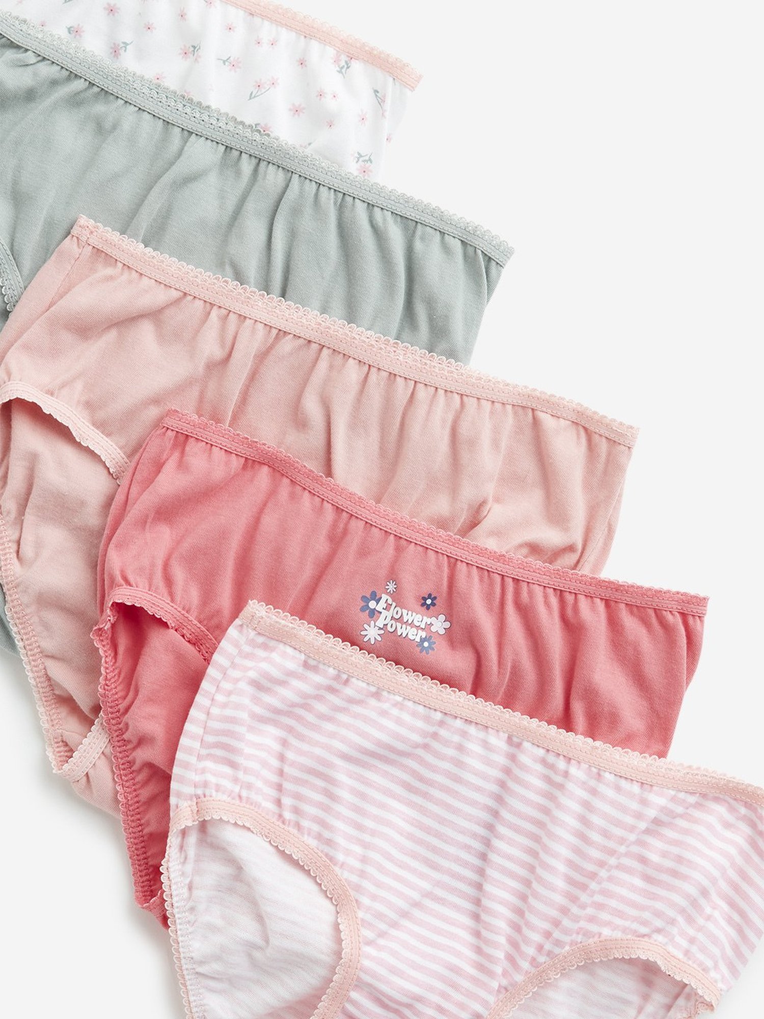 D'chica Kids Multicolor Cotton Printed Panties - Pack of 6
