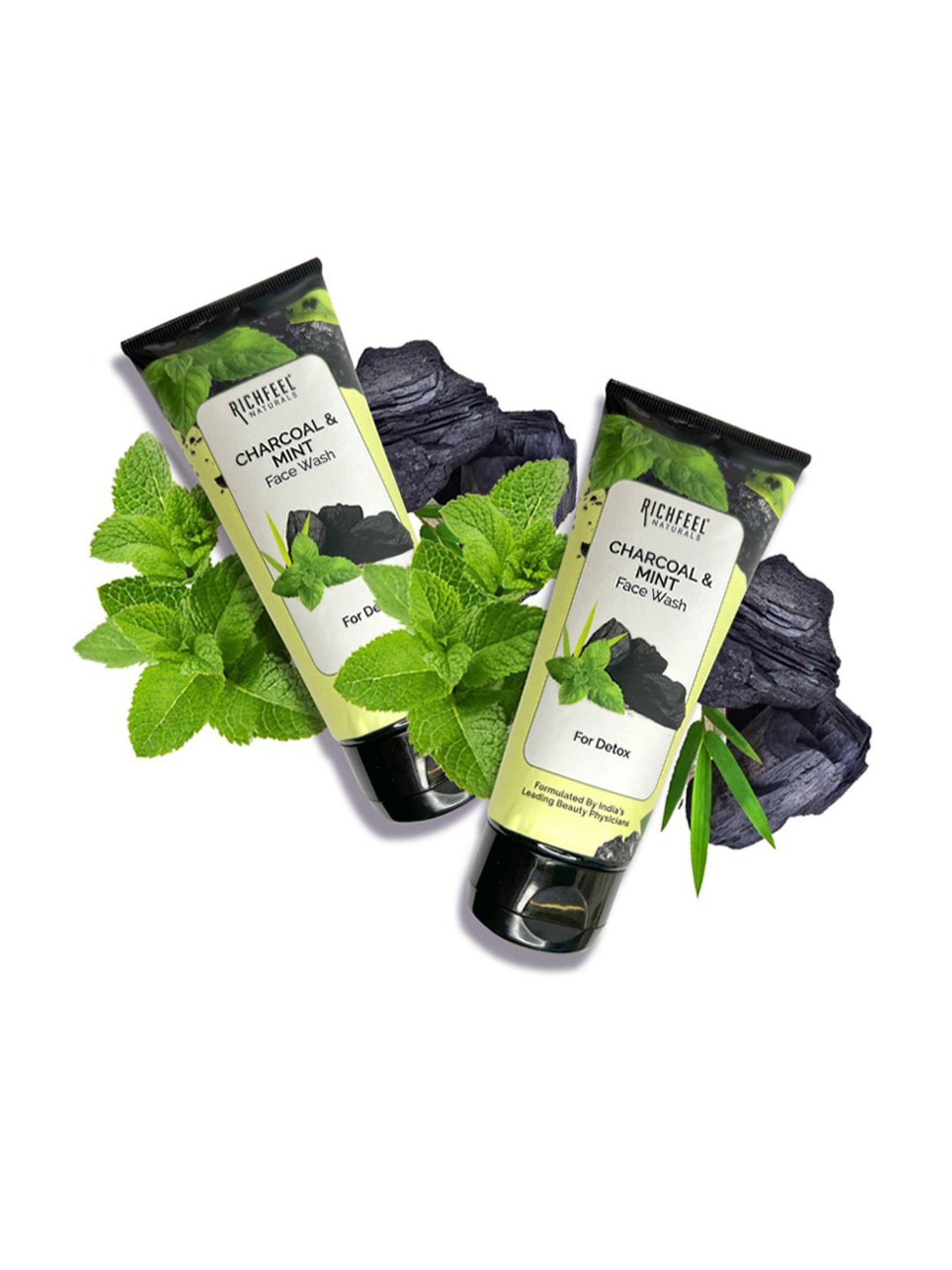 Richfeel Charcoal & Mint Face Wash - Pack of 2