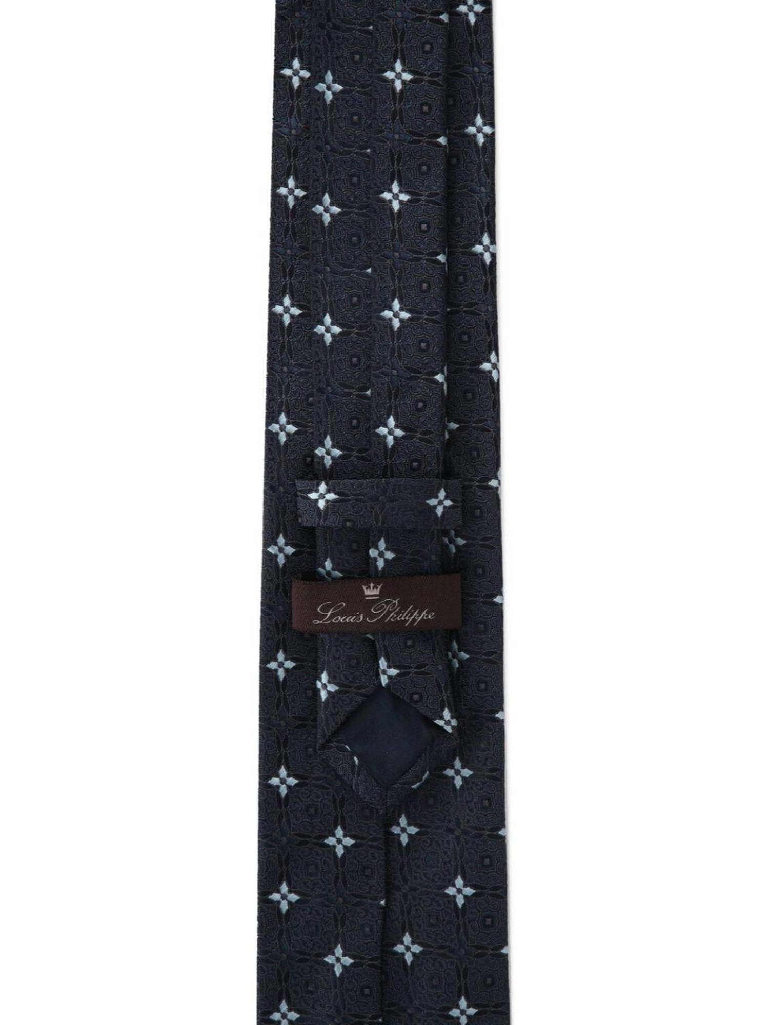 Louis Philippe Black Printed Tie