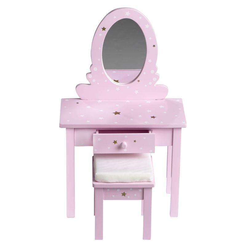 Olivia's Little World - Twinkle Stars Princess 18" Doll Vanity Table & Stool Set