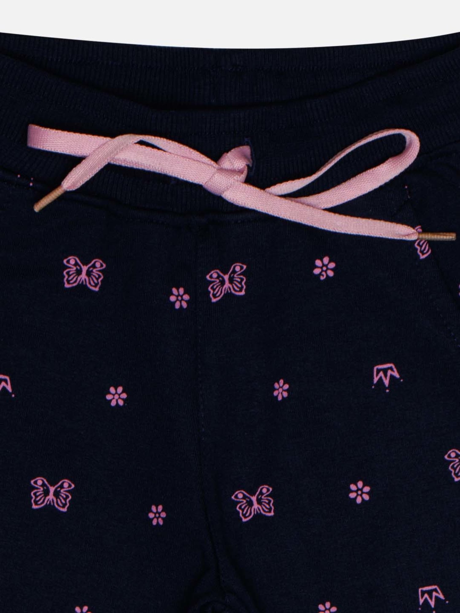 Bodycare Kids Navy Cotton Printed Joggers