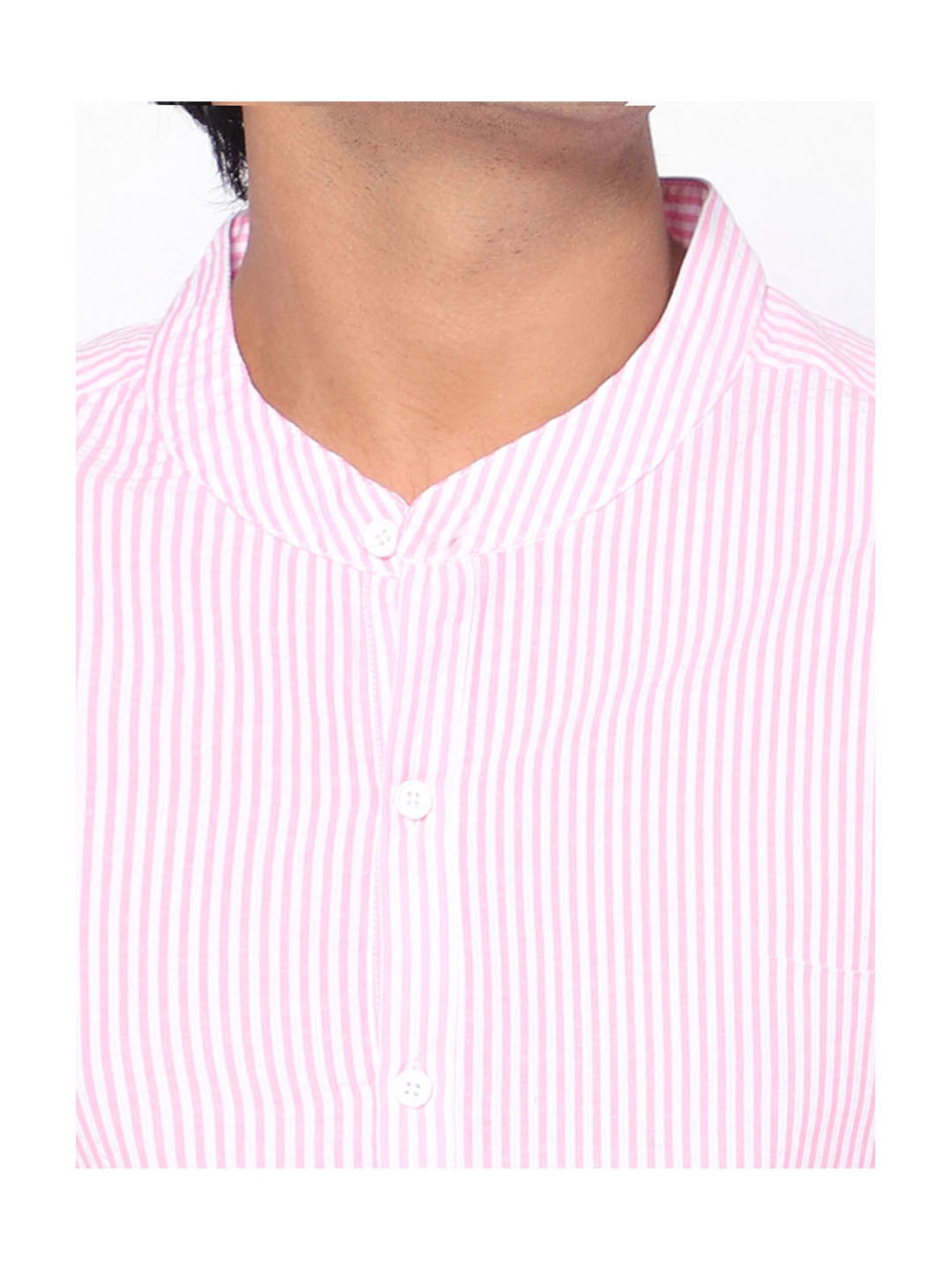 TeenTrums Boys Pink Striped Shirt