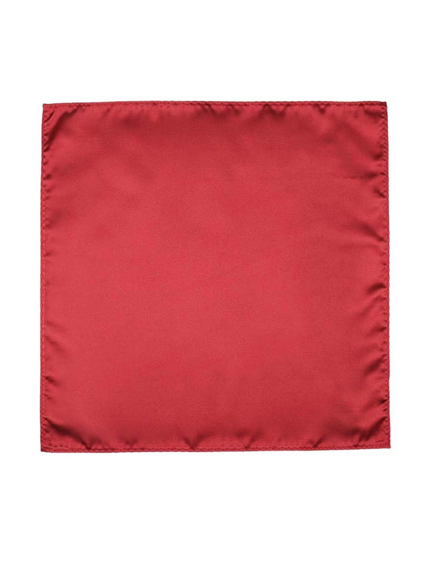 Tossido Maroon Woven Necktie With Pocket Square and Cufflinks