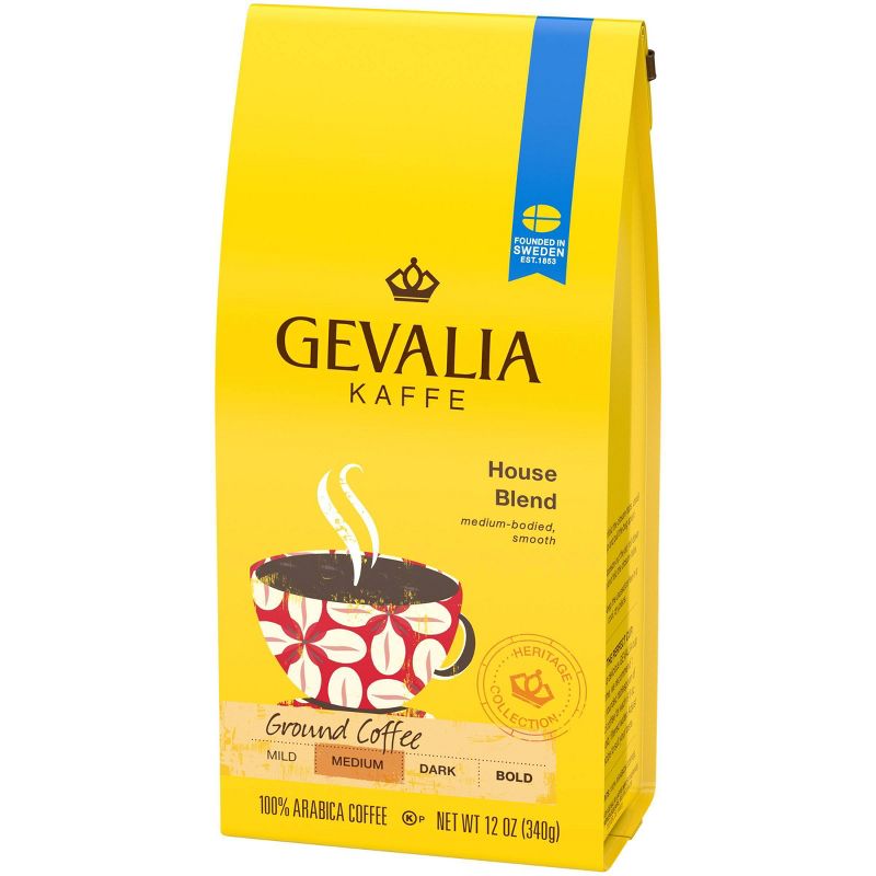 Gevalia House Blend Medium Dark Roast Ground Coffee - 12oz