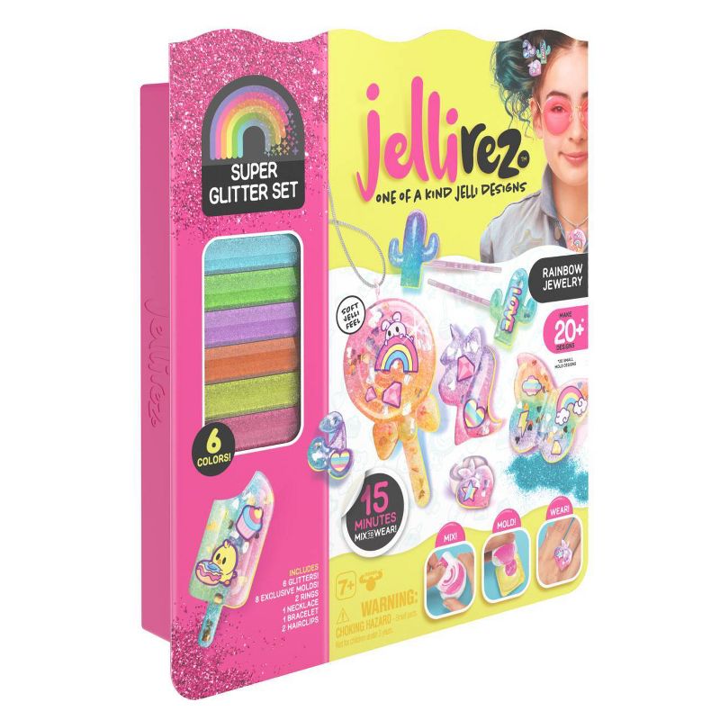 Jelli Rez Super Glitter Rainbow Pack