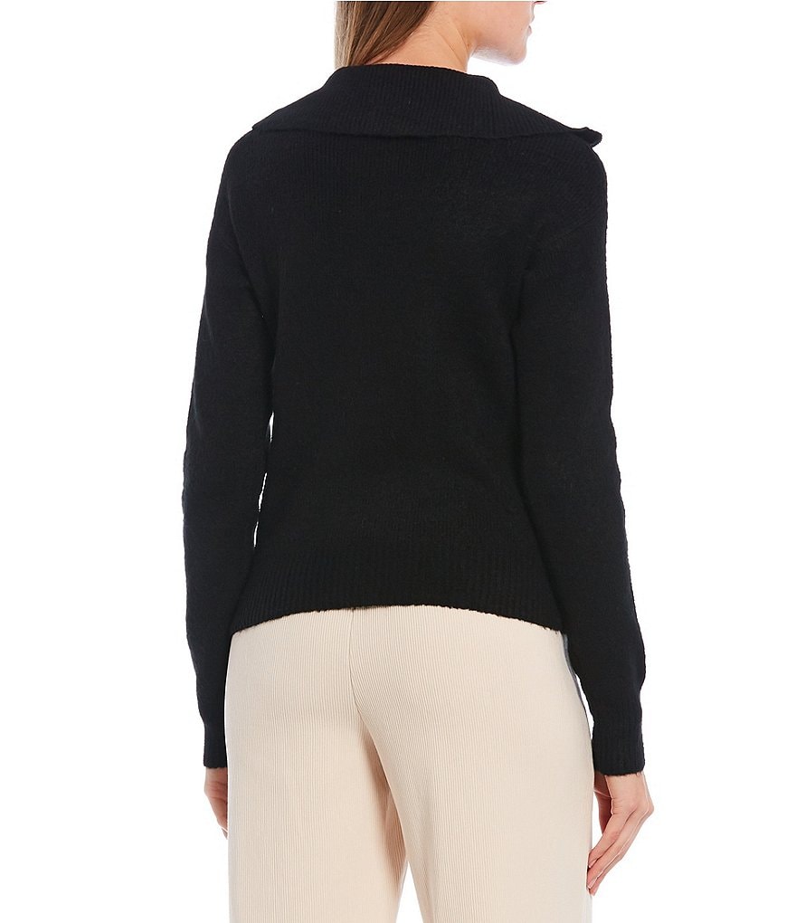 GB Half Zip Mock Neck Sweater