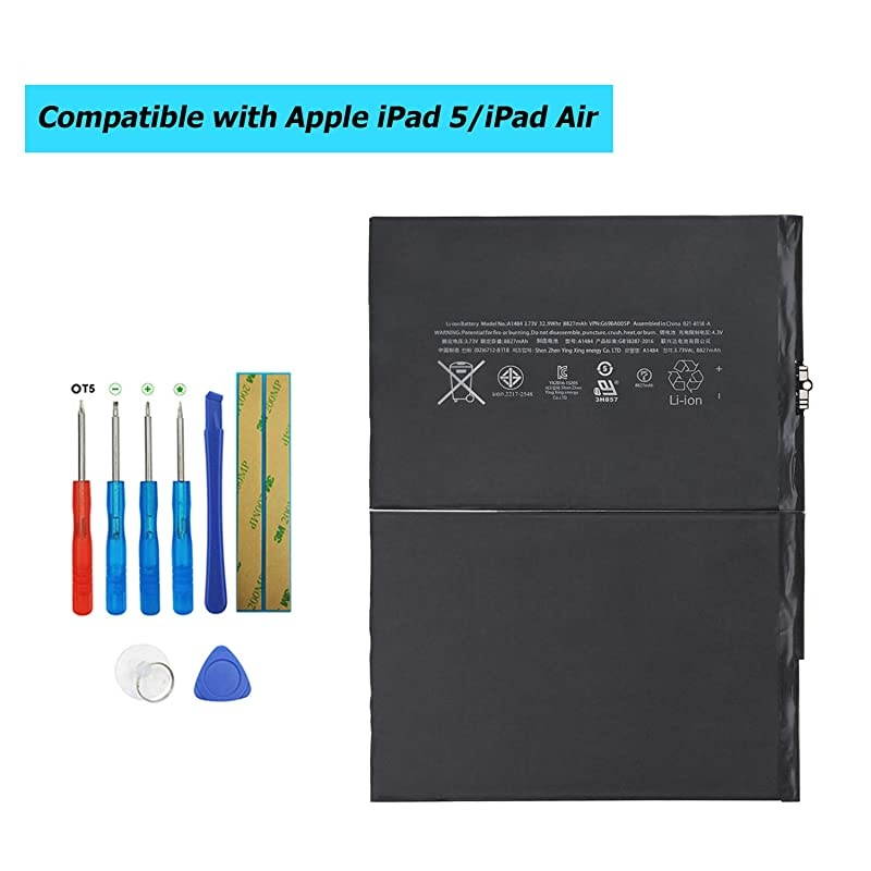 A1484 Replacement Battery 67126700 Battery Compatible with Apple iPad 5 iPad Air A1474 A1475 iPad Mini Air MD785LLA MF532LLA