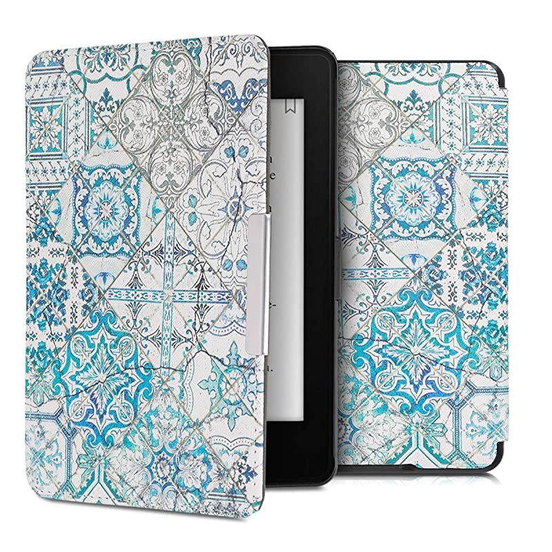 Case Compatible with  Kindle Paperwhite - Case e-Reader Cover - Beach Please Blue/Brown