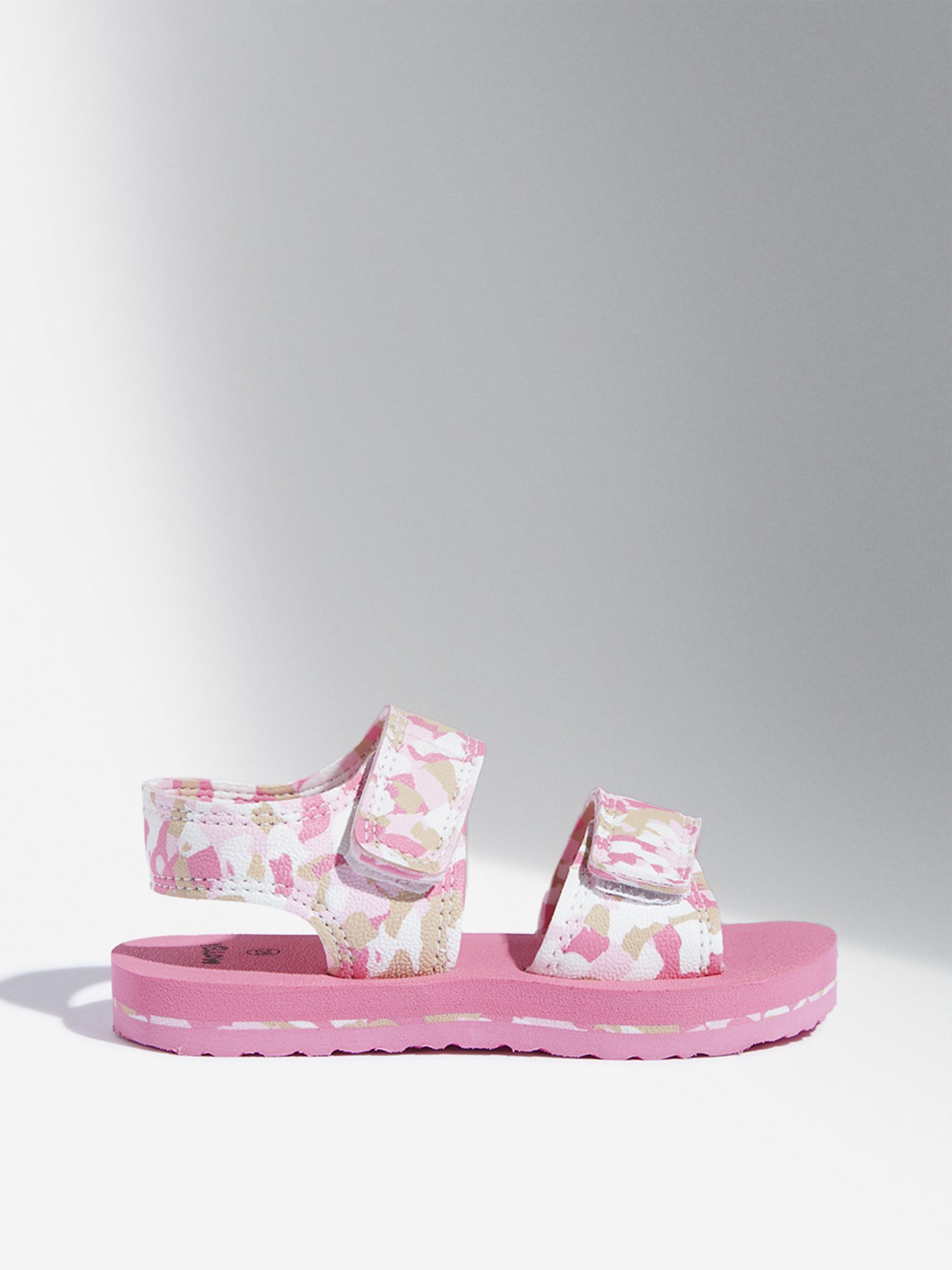 Yellow by Westside Pink Camouflage Design Sandals