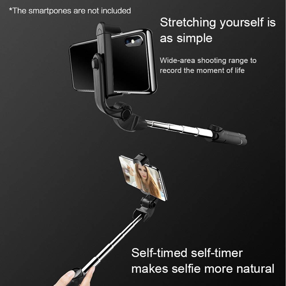 Smartphone Selfie Stick Tripod Stand with Phone Holder Remote Shutter for Selfie Live Streaming Video