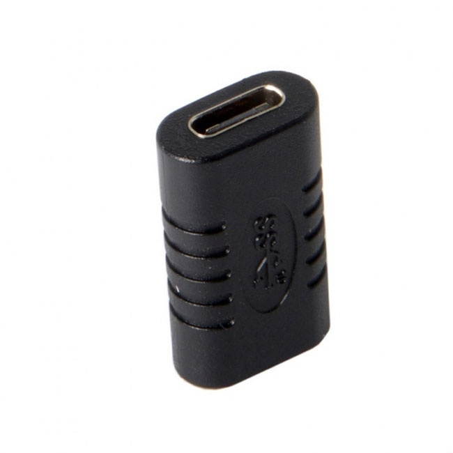 Jimier 10Gbps USB 3.1 Type-C USB-C 24Pin Female to Female Extension Adapter for Cell Phone & Laptop UC-025