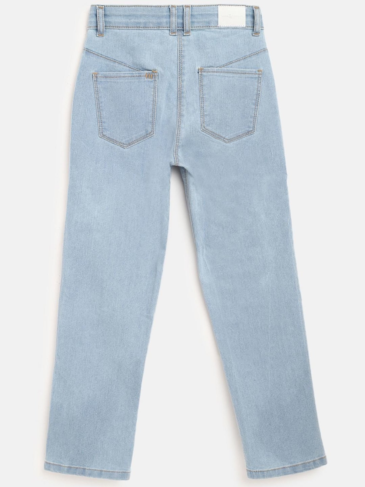 GJ baby Girls Blue Washed Jeans