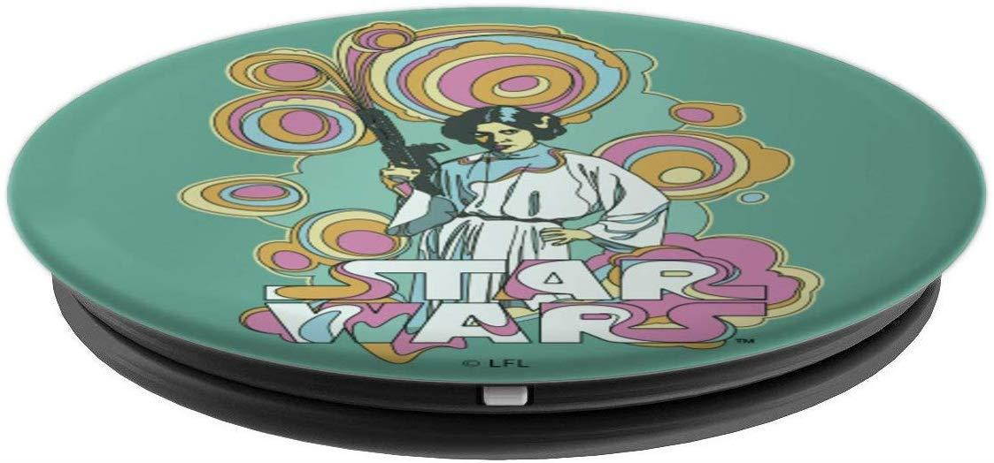 Star Wars Leia Retro Color Swirl Title Poster