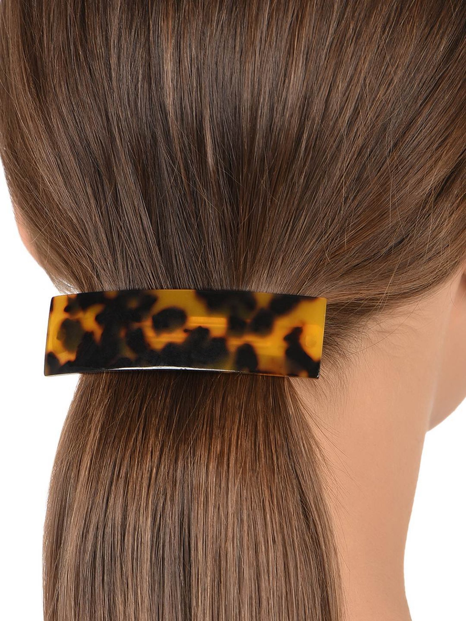 Lilly & Sparkle Set of 2 Tiger Print Acetate Hair Accessories