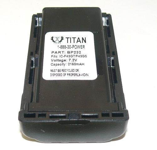 2200mAh BP-232N Battery for ICOM IC-A14S IC-F14S IC-F24S FC-F3021 F4201 IC-F43GT