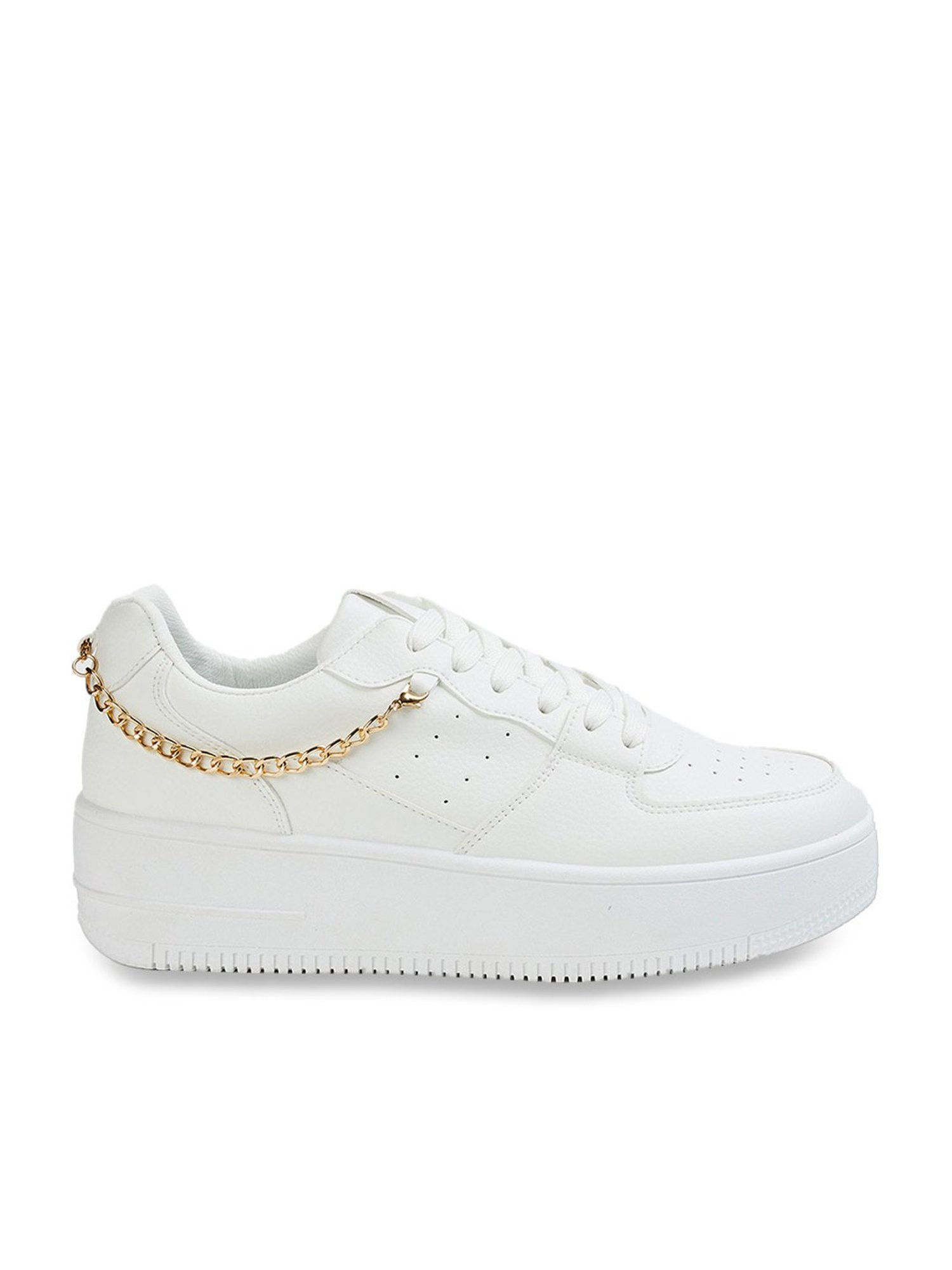 Ginger by Lifestyle Women's White Sneakers