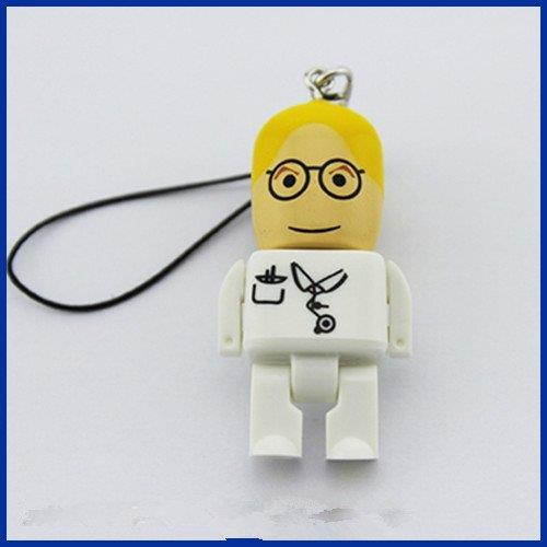 D-CLICK TM High Quality 4GB/8GB/16GB/32GB/64GB/Cool USB High speed Flash Memory Stick Pen Drive Disk (16GB, Doctor-White)