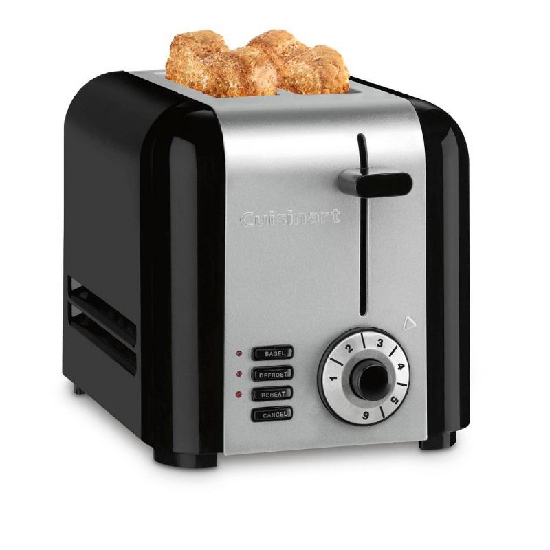 Cuisinart 2 Slice Toaster - Black & Stainless Steel - CPT-320TG