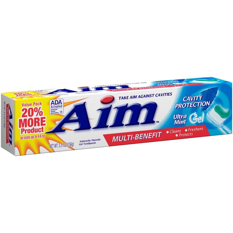 AIM Cavity Protection Toothpaste Ultra Mint Gel - 5.5oz.