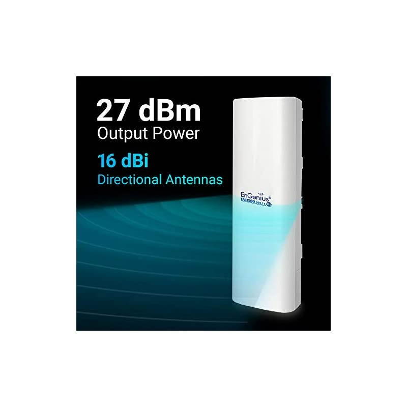 Wi-Fi 5 Wave 2 Outdoor AC867 5GHz Plug-n-Play Wireless CPE/Client Bridge, Long-Range, PTP/PTMP, IP55, 27dBm, with 16 dBi High-Gain Antenna, Long Range up to 5 Miles (1-Pack)
