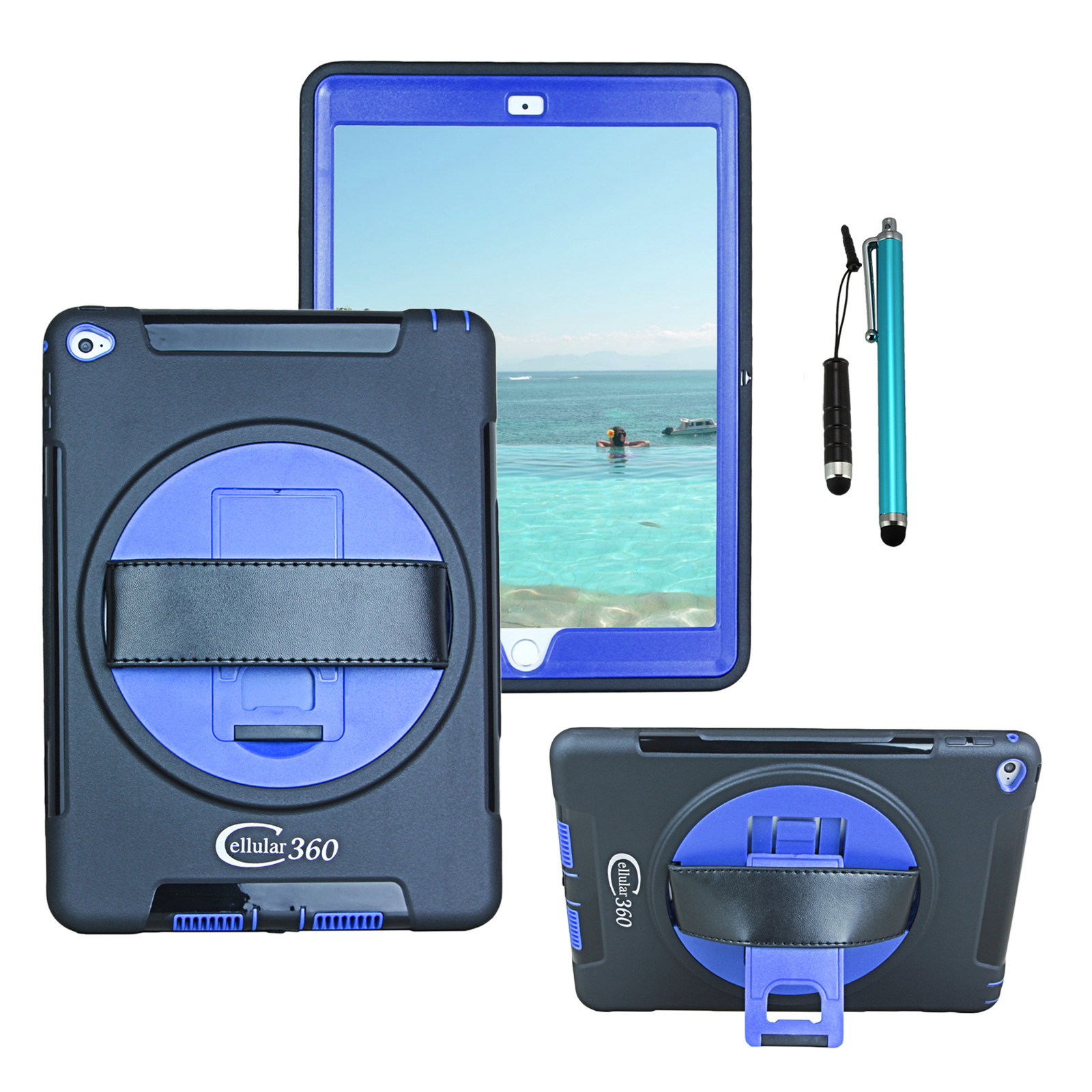 UAG Designed for Microsoft Surface Go 2 / Surface Go Case Scout w/Handstrap [Black] Rugged Military Drop Tested Protective Cover