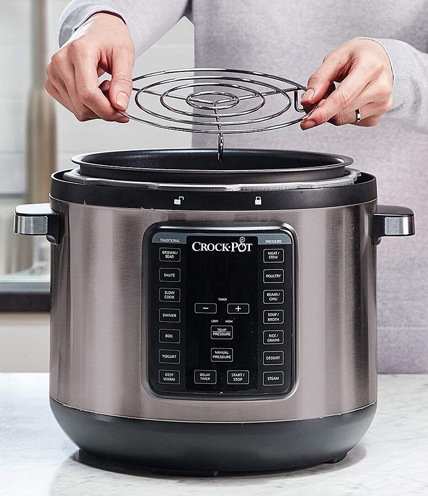 Crock Pot 8-Quart Express Crock XL Programmable Multi-Cooker in Stainless Steel