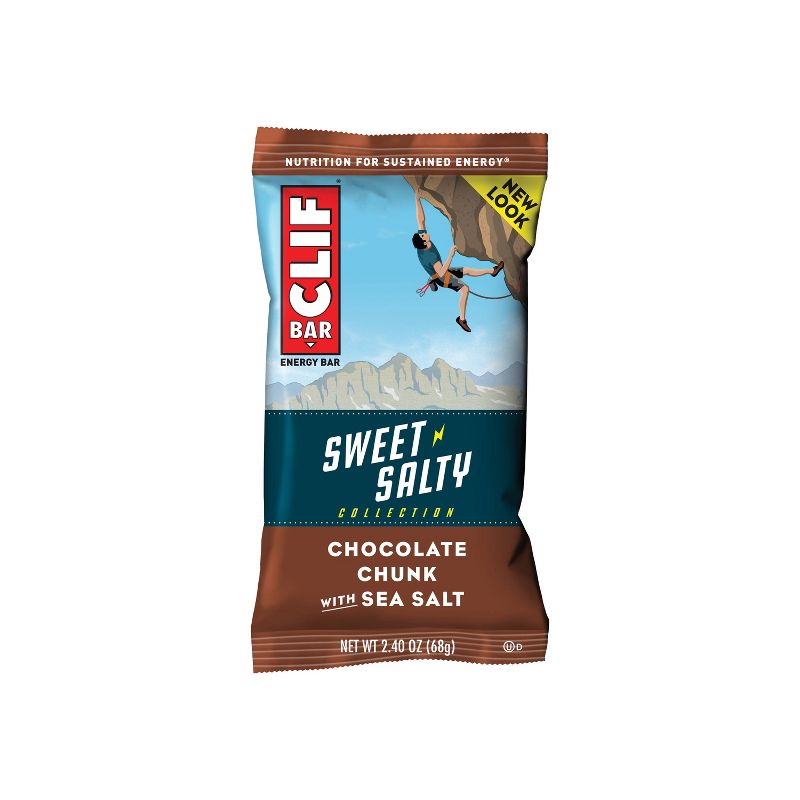 CLIF Bar Sweet & Salty Chocolate Chunk with Sea Salt Energy Bars - 6ct