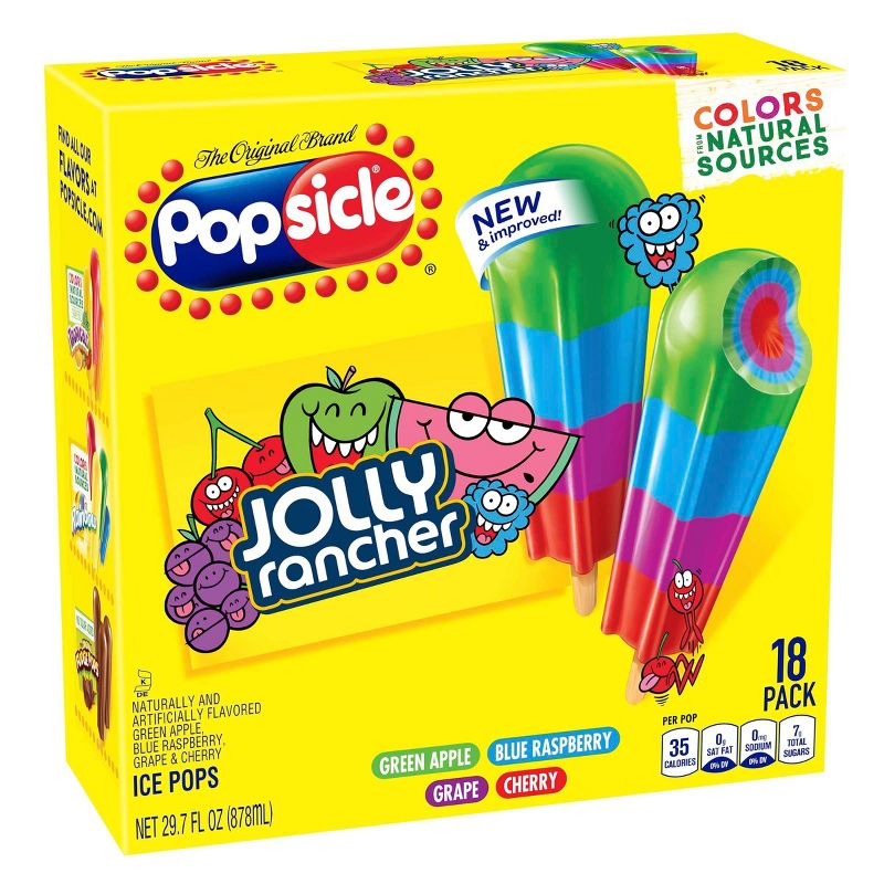 Popsicle Jolly Rancher Ice Pops - 18pk