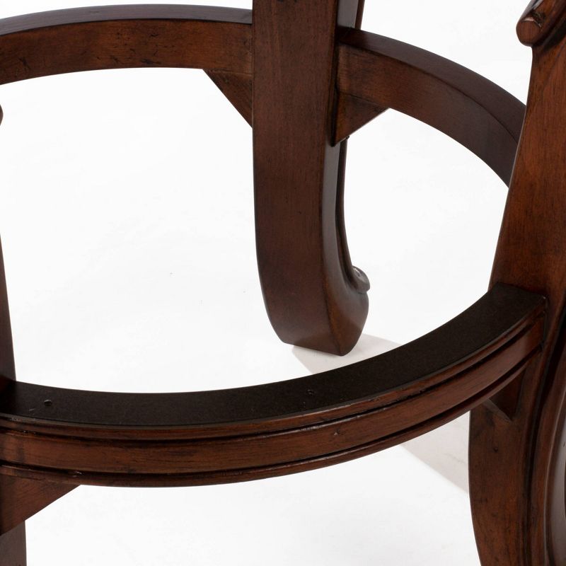 30" Burrell Wood Swivel Barstool Brown/Cherry - Hillsdale Furniture