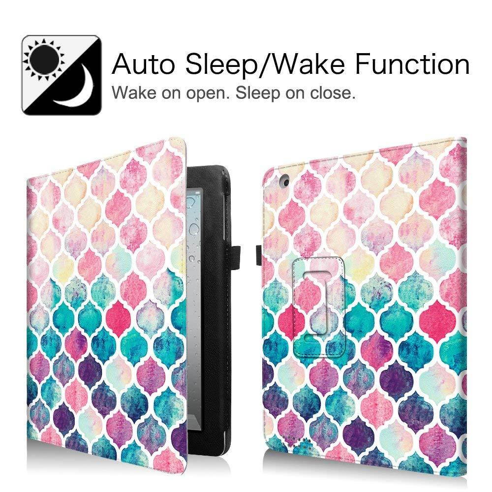 Fintie iPad 2/3/4 Case - Slim Fit Folio Stand Case Smart Protective Cover Auto Sleep/Wake Feature for Apple iPad 2, iPad 3 & iPad 4th Generation with Retina Display - Moroccan Love