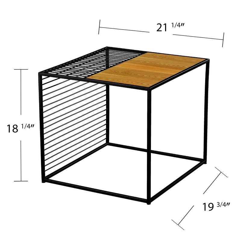 Klinread End Table Brown/Black - Aiden Lane