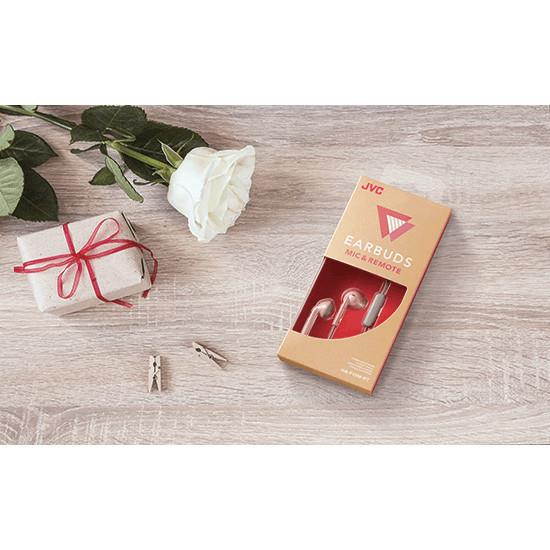 JVC HAF19MRB Retro Series Wired BT Earbuds (Red and Black)