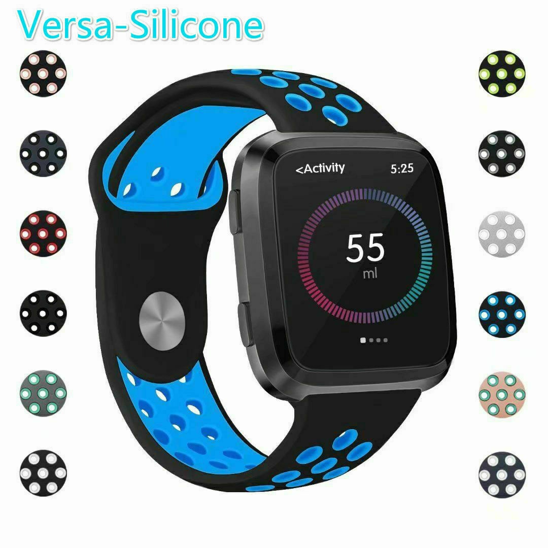 For  Versa Wristband Strap Sport Breathable Silicon Replacement Watch Band