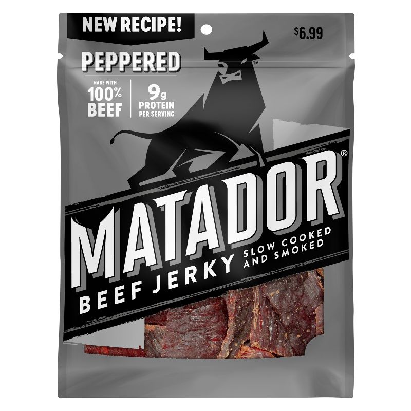 Matador Slow Cooked & Smoked Peppered Beef Jerky - 3oz