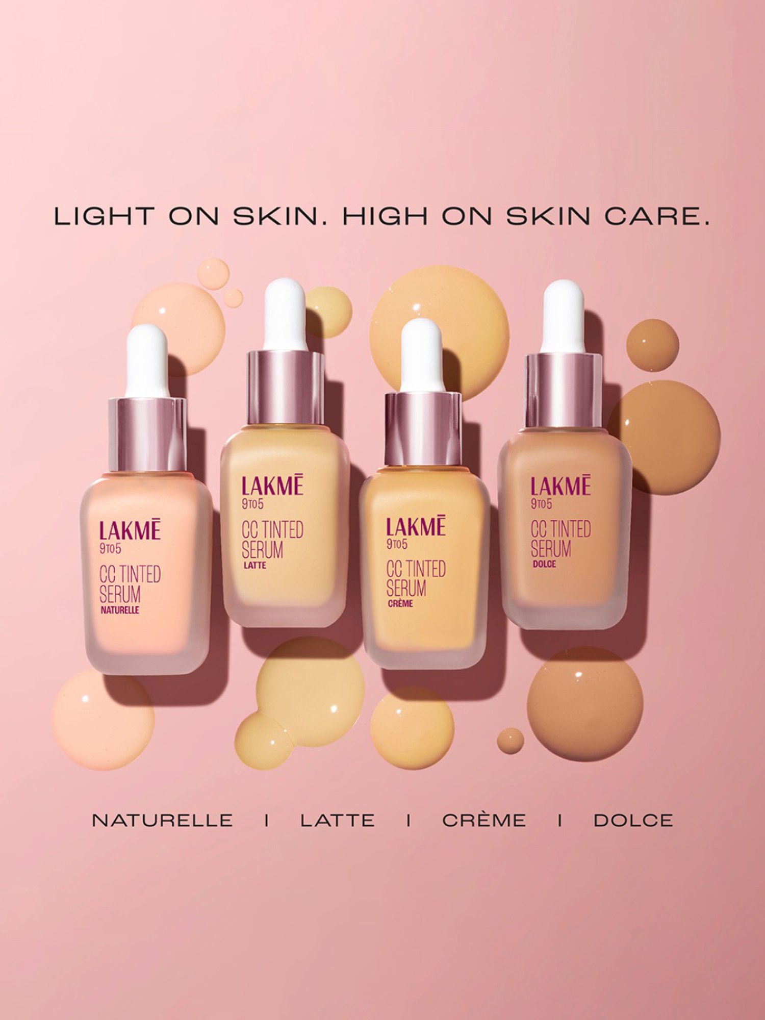 Lakme 9 To 5 CC Tinted Serum with 2% Hyaluronic Acid Dolce - 30 ml