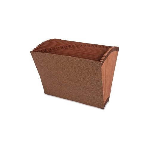 Sparco Accordion Files No-Flap 21 Pckts A-Z Letter 12"x10" Brown 26534