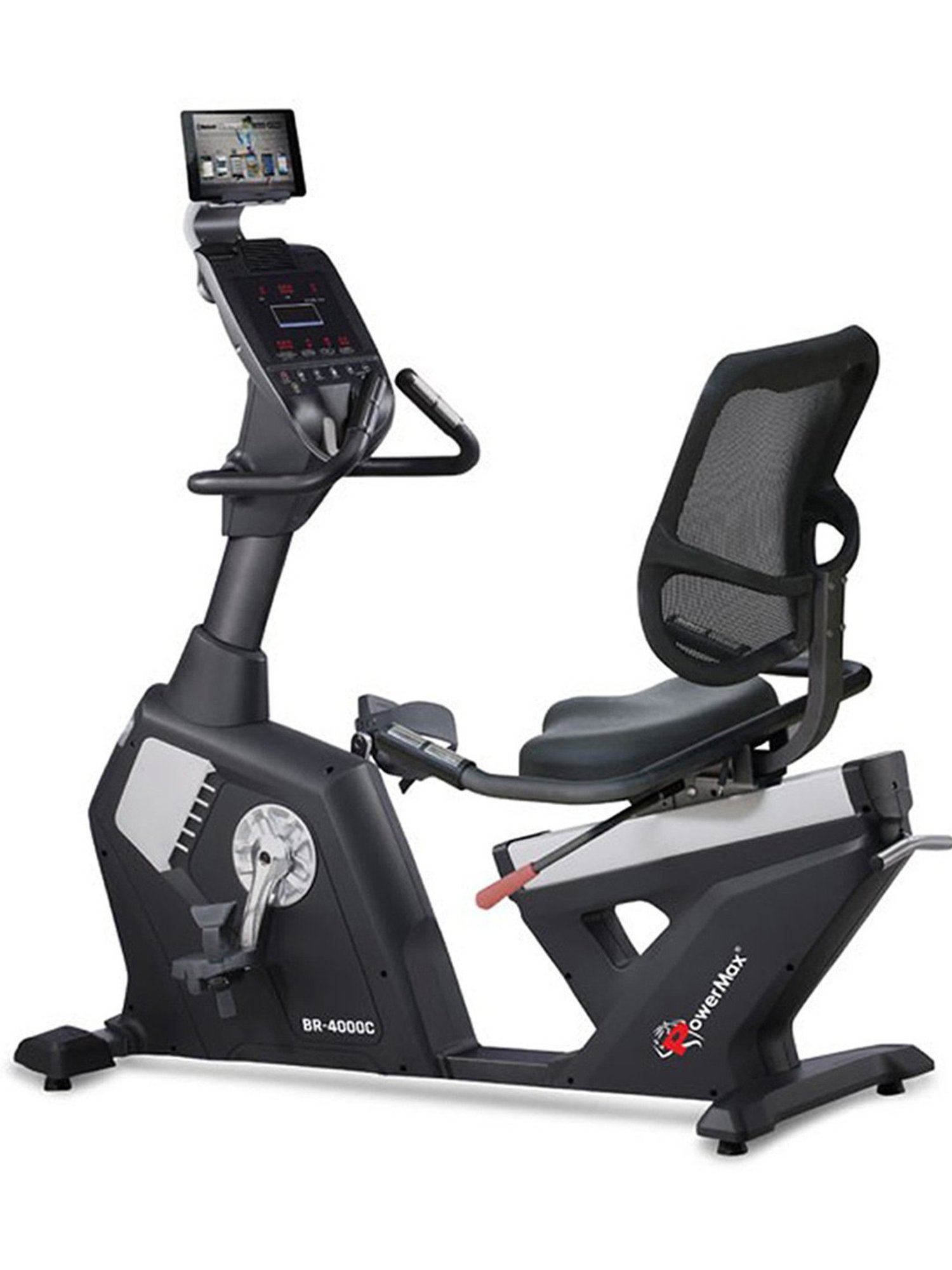 PowerMax Fitness BR-4000C Recumbent Bike (Black)
