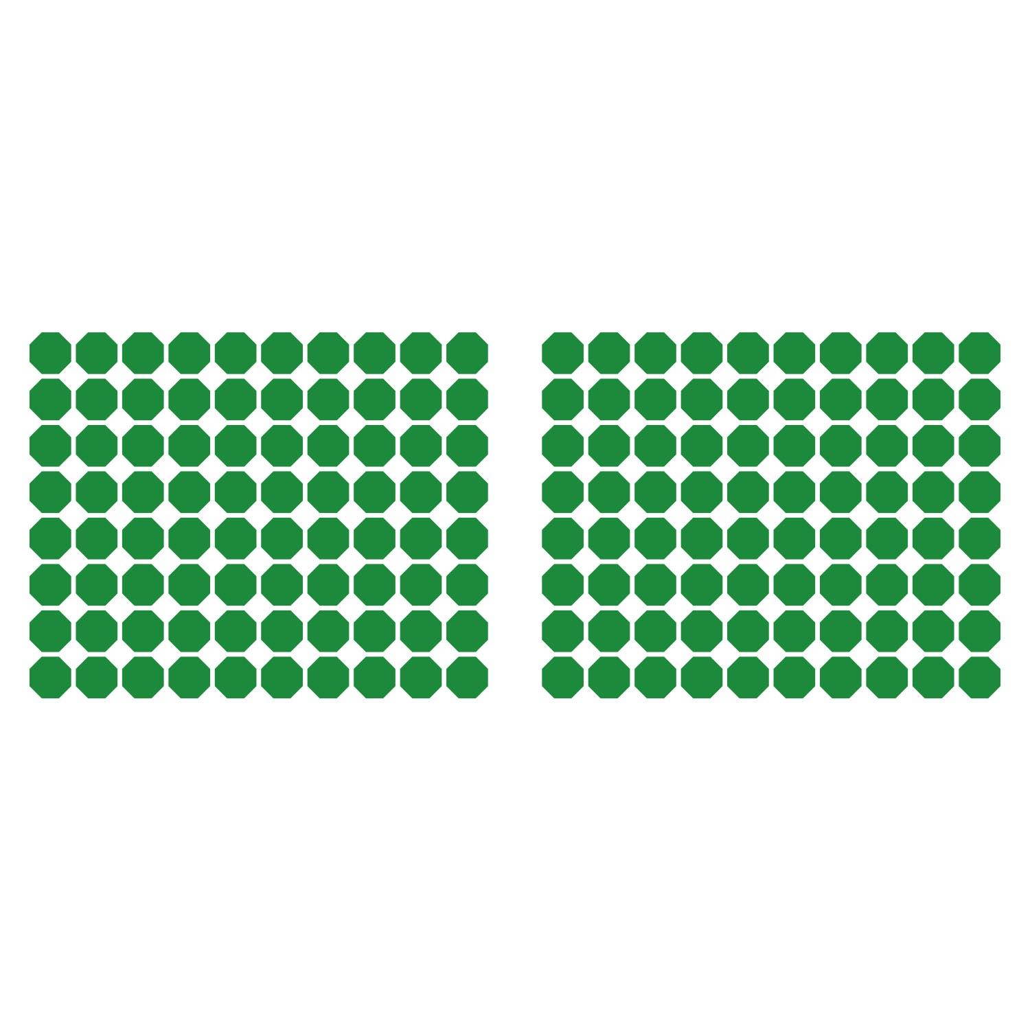 LiteMark 3.5 Inch Black Removable Octagon Decals - Pack of 18