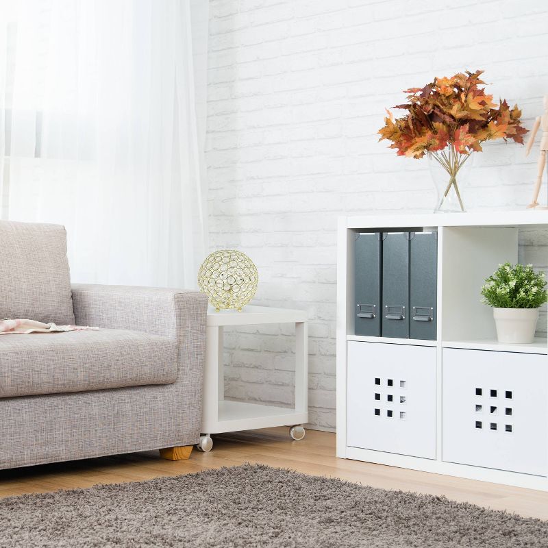 8" Crystal Ball Sequin Table Lamp Gold - Elegant Designs