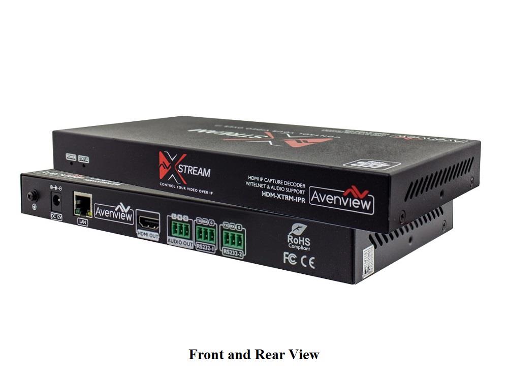 Avenview HDM-XTRM-IPSET H.264 IP Capture to HDMI Encoder/Decoder with TELNET and Audio Support Kit