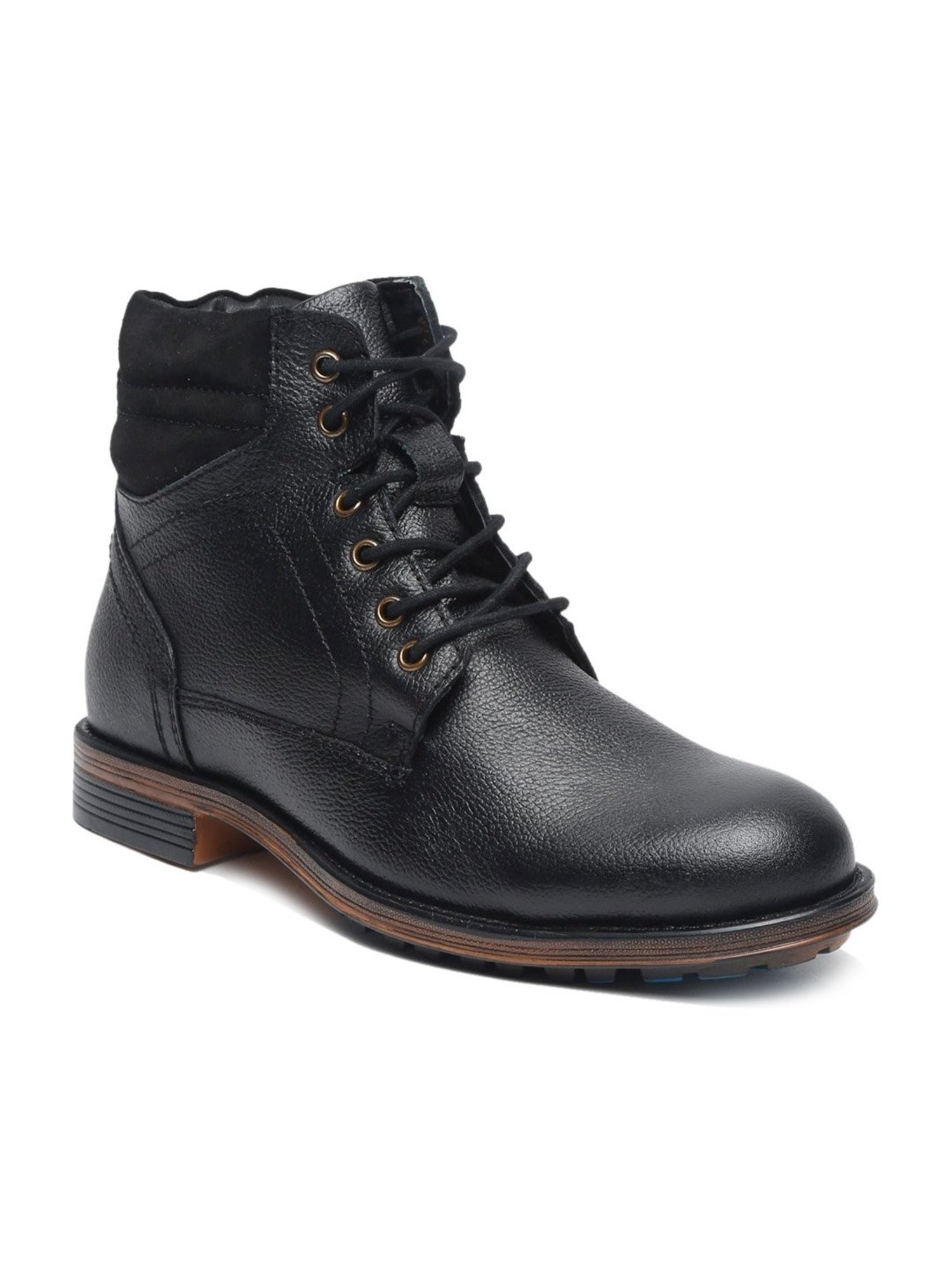 Teakwood Leathers Men's Black Derby Boots