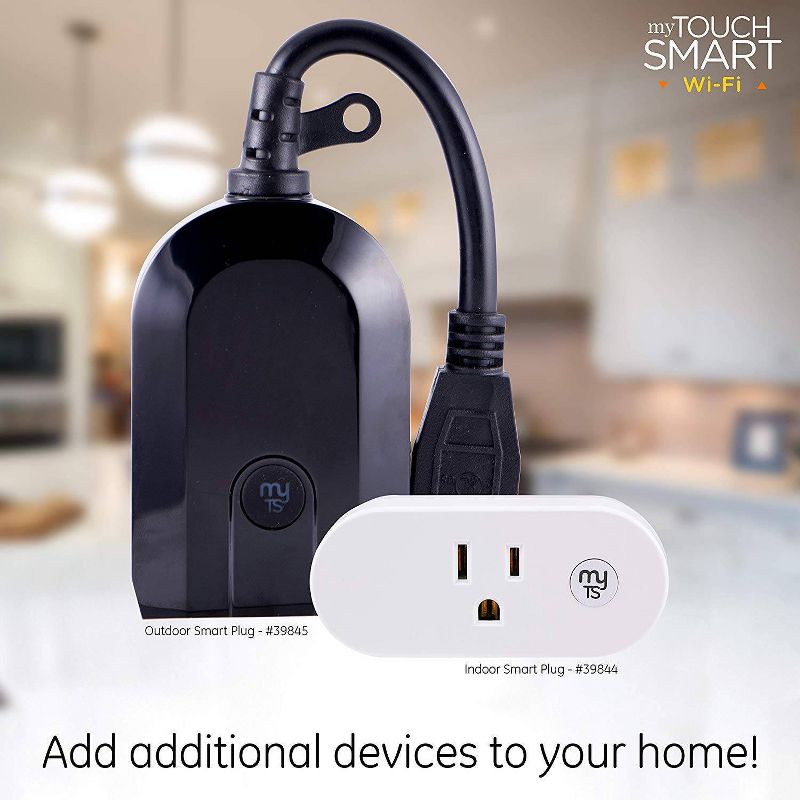 myTouchSmart Indoor Plug In Outlet Wi-Fi Timer White